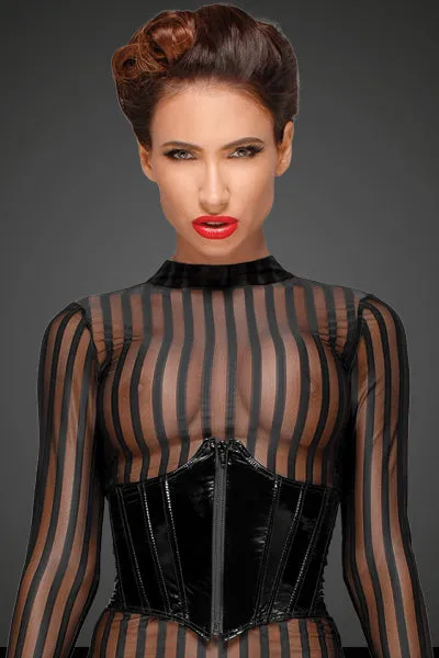 Classic Elastic Tulle Dress Noir Vibrators