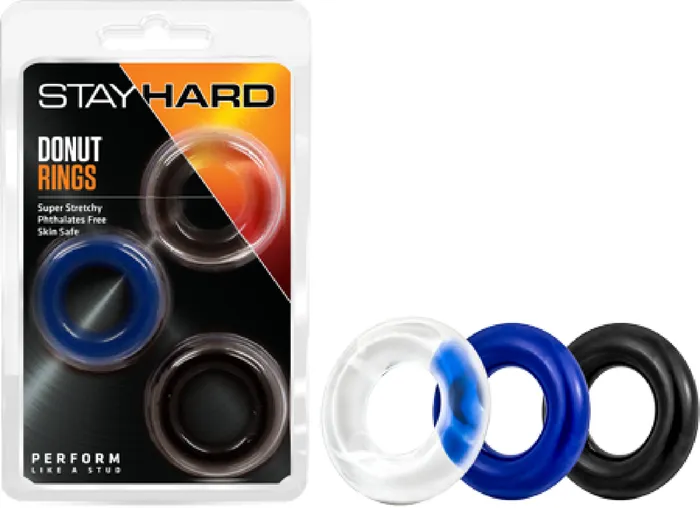 Couples Blush Novelties Donut Rings 3 Pack Sex Toy Adult Pleasure