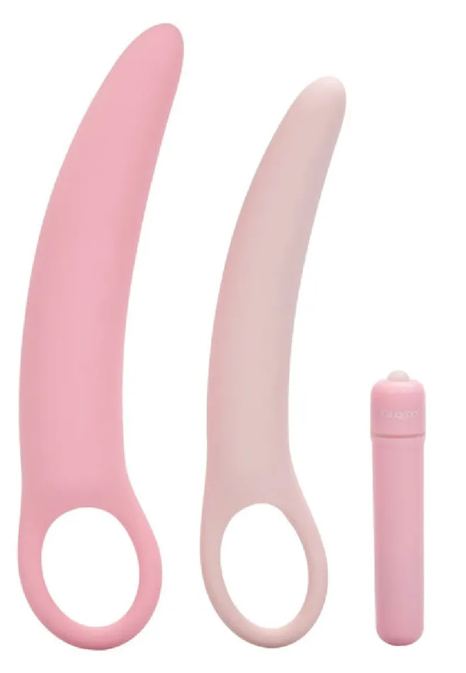 Inspire Vibrating Dilator 3Piece Set Pink California Exotic Novelties Vibrators