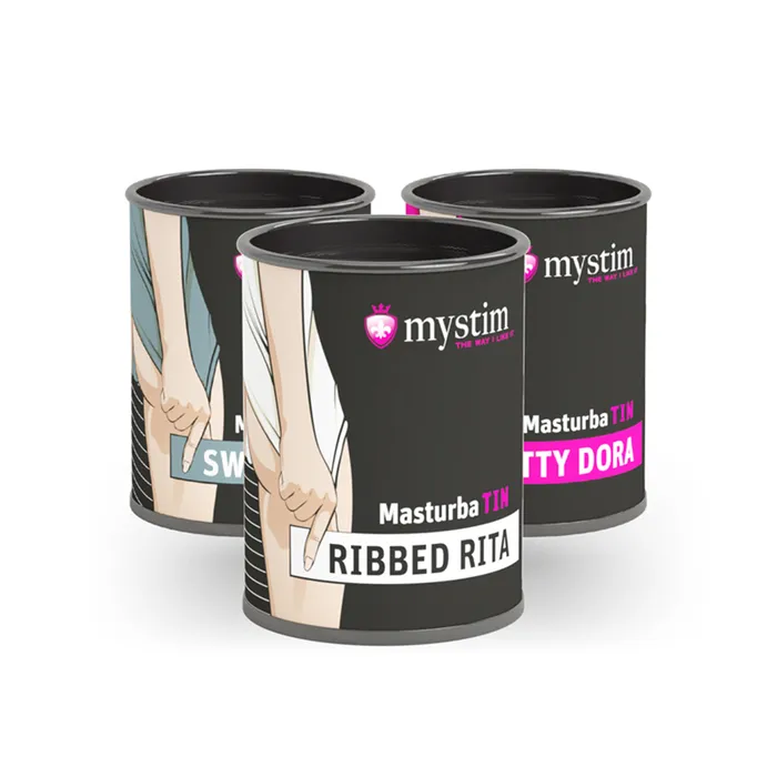 Mystim Vibrators Mystim MasturbaTIN Assorted Shapes Mystim Vibrators Mystim MasturbaTIN Assorted Shapes