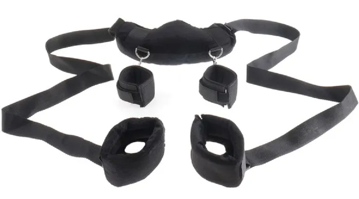Pipedreams Position Master With Cuffs Black Restraints