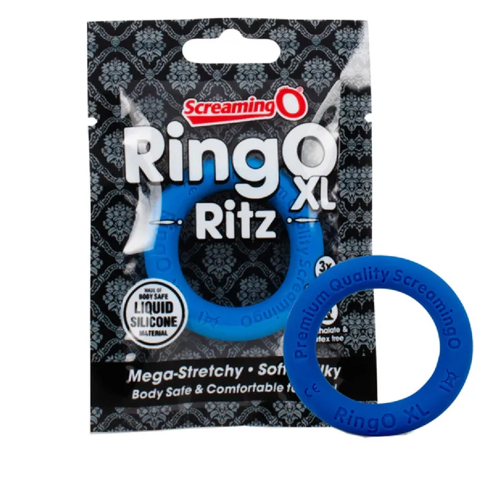 Screaming O Couples RingO Ritz XL Blue Cock Ring Bondage Sex Adult Pleasure Orgasm Screaming O Couples RingO Ritz XL Blue Cock Ring Bondage Sex Adult Pleasure Orgasm