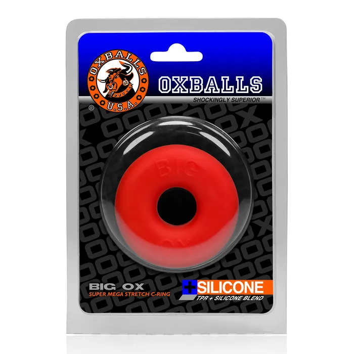 Vibrators OxBalls Big Ox Cockring Red Ice