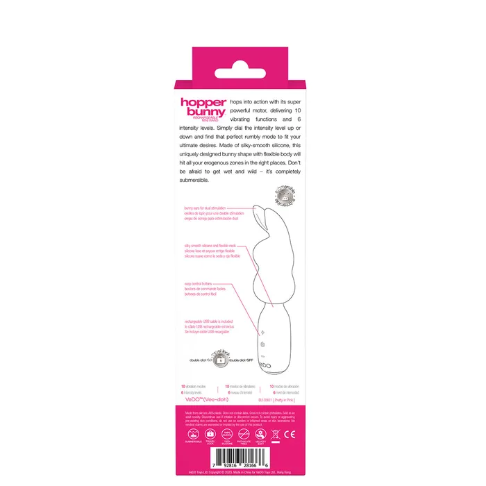 Vibrators VeDO VeDO Hopper Mini Vibe Pink Vibrators VeDO VeDO Hopper Mini Vibe Pink