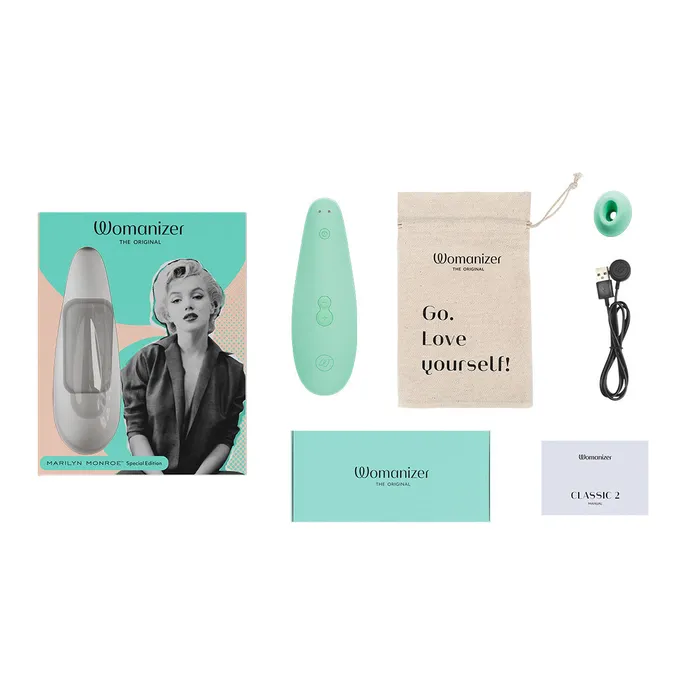 Womanizer Classic 2 Marilyn Monroe Special Edition Mint Womanizer Female Sex Toys
