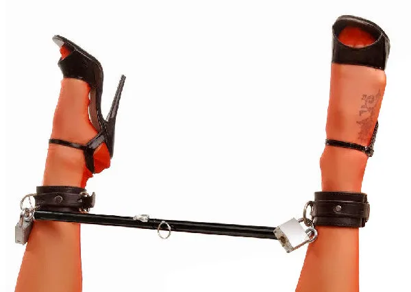 XR Brands Anal Adjustable Steel Spreader Bar Black