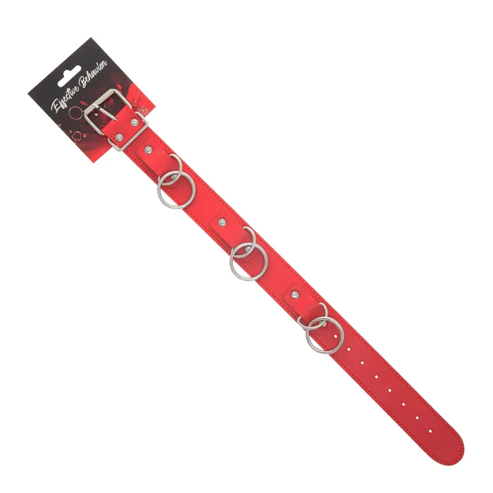 53X Vibrators COLLAR RED 4 LOOPS