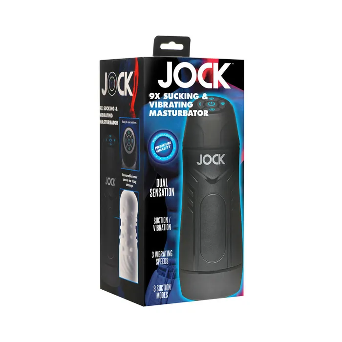 Curve Novelties Male Sex Toys Jock 9X Sucking Vibrating Masturbator White