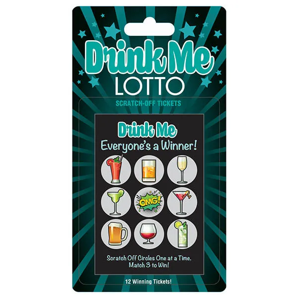 Little Genie Vibrators Drink Me Lotto Party Scratcher