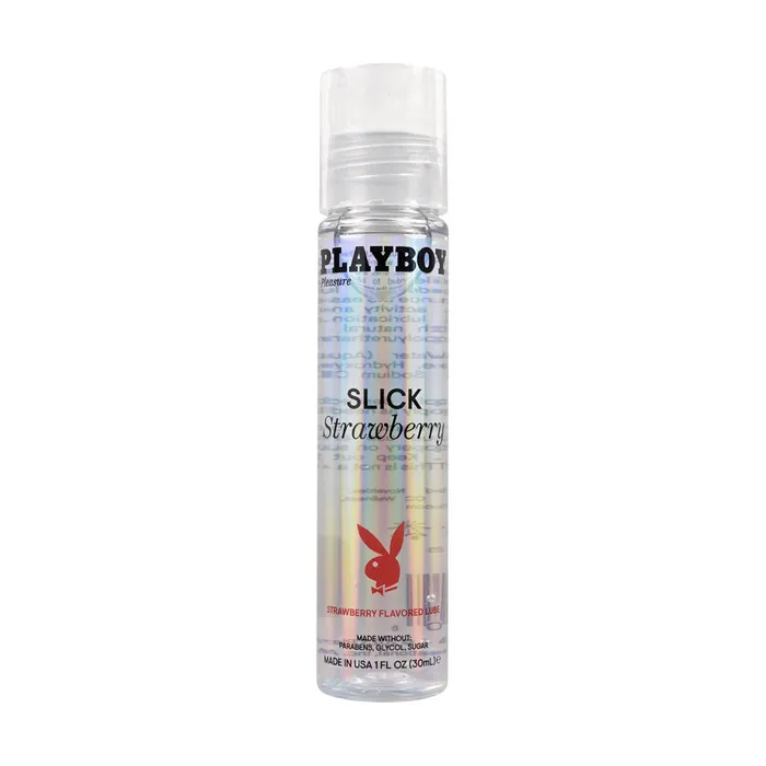Lubricants Playboy Pleasure SLICK STRAWBERRY 30 ml Strawberry Flavoured Water Based Lubricant 30 ml Bottle Playboy Pleasure Lubricants Playboy Pleasure SLICK STRAWBERRY 30 ml Strawberry Flavoured Water Based Lubricant 30 ml Bottle Playboy Pleasure