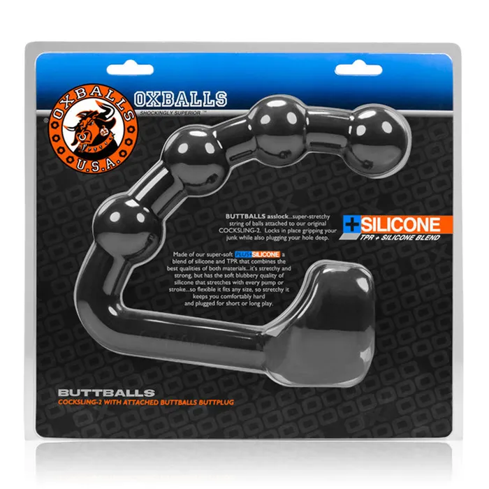 OxBalls BUTTBALLS asslock cocksling BLACK ICE Oxballs Anal