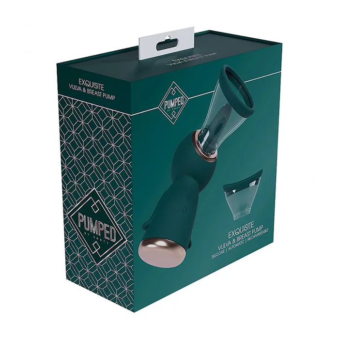 Shots Female Sex Toys Pumped Exquisite Automatic Rechargeable Vulva Breast Pump Forest Green Shots Female Sex Toys Pumped Exquisite Automatic Rechargeable Vulva Breast Pump Forest Green