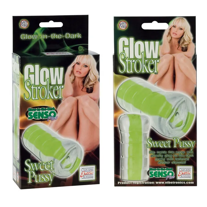 California Exotic Novelties Glow Stroker Sweet Pussy Male Sex Toys