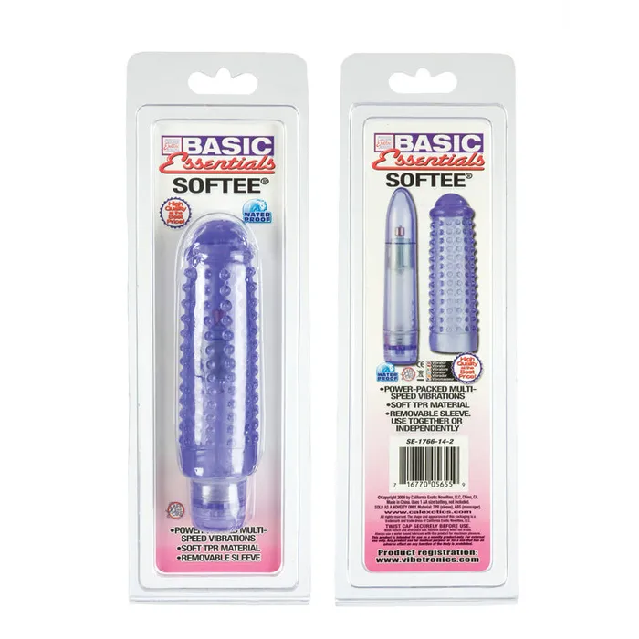 California Exotic Novelties Vibrators Basic Essentials Softee Purple