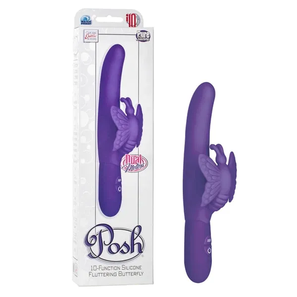 California Exotic Novelties Vibrators Posh Fluttering Butterfly Purple
