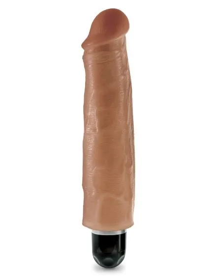 King Cock 7 Vibrating Stiffy Tan Pipedream Products Dildos