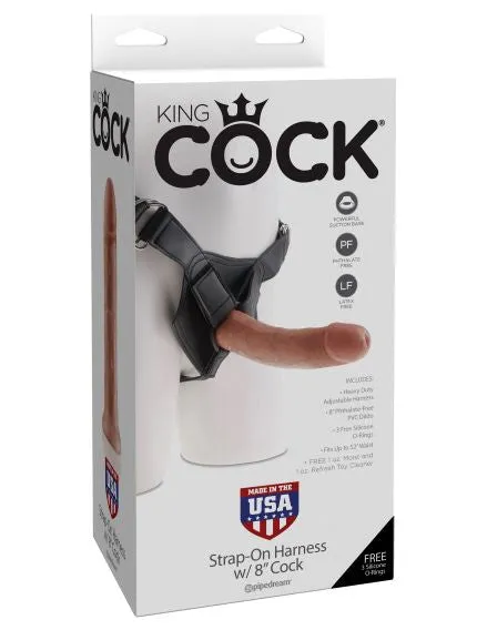 King Cock Strap On Harness With 8cock Tan Pipedream Products Female Sex Toys King Cock Strap On Harness With 8cock Tan Pipedream Products Female Sex Toys