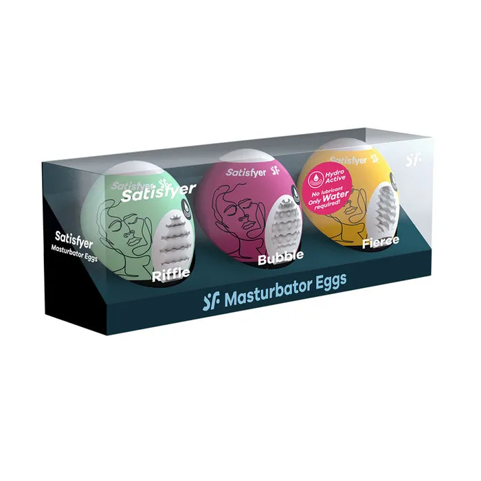 Male Sex Toys Satisfyer Masturbator Eggs Mixed 3 Pack 1 Satisfyer