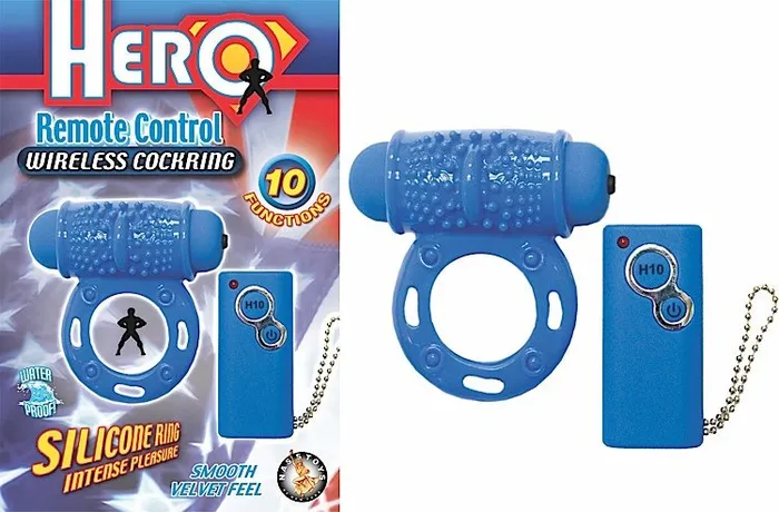 Nasstoys Anal Hero Remote Wireless Cockring Blue
