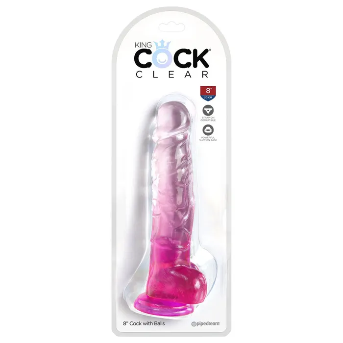 Pipedream Dildos King Cock Clear 8 Cock with Balls Pipedream Dildos King Cock Clear 8 Cock with Balls