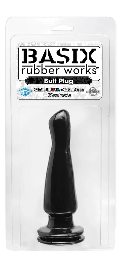 Pipedream Products Anal Basix Rubber Works 5in Butt Plug Black
