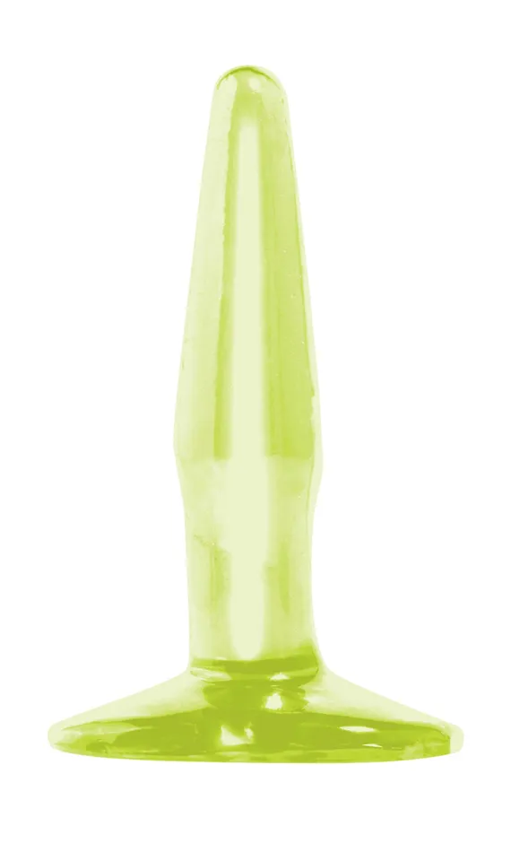 Pipedream Products Anal Basix Rubber Works Mini Butt Plug Glow In The Dark
