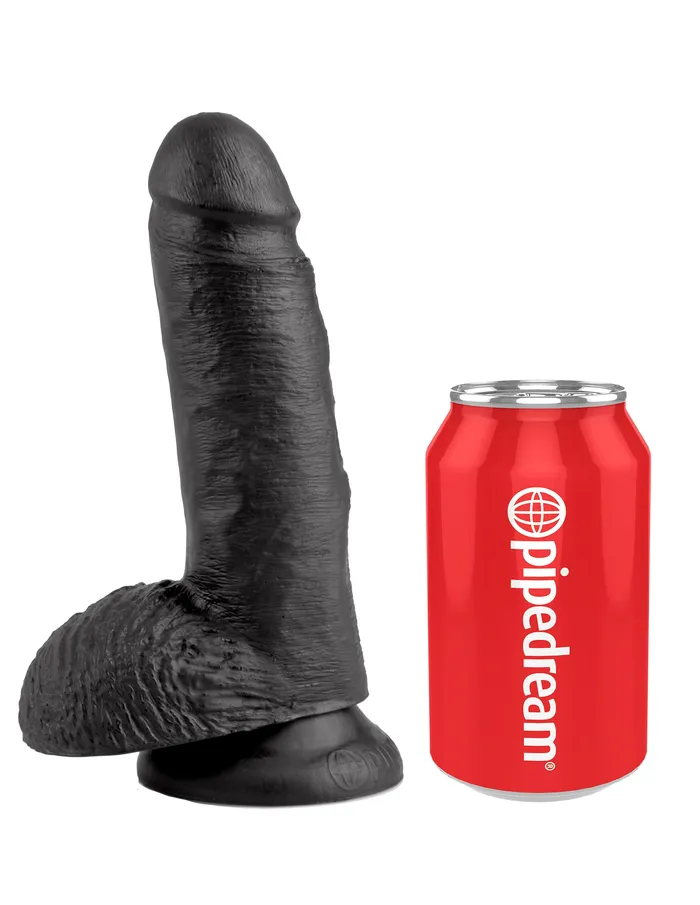 Pipedream Products Dildos King Cock 7in Cock WBalls Black