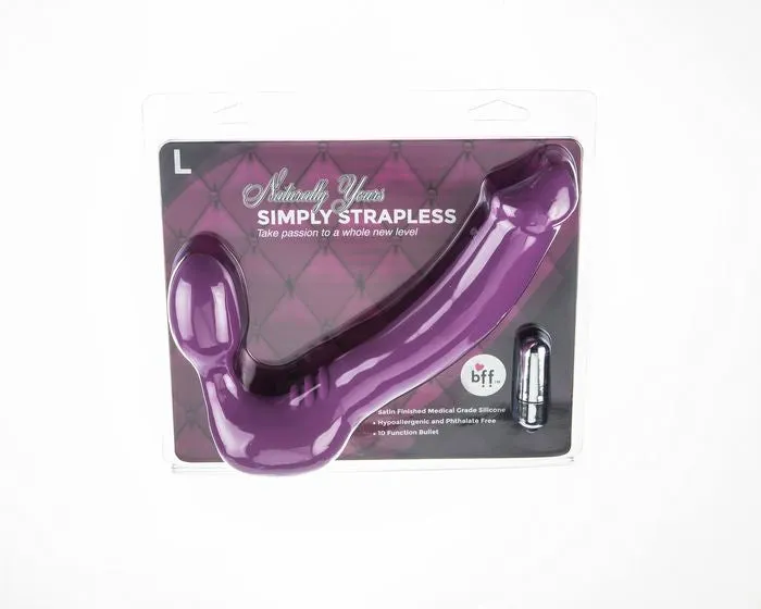 SI Novelties Simply Strapless Large Purple Vibrators