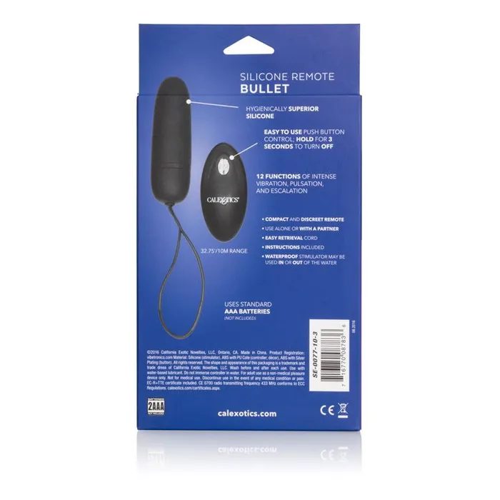 Silicone Remote Bullet California Exotic Novelties Female Sex Toys