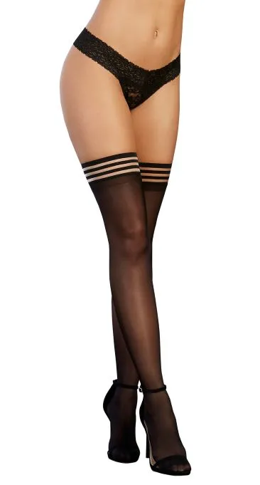 Strappy Top Sheer Thigh High One Size Dream Girl Lingerie Bodystockings Playsuits Strappy Top Sheer Thigh High One Size Dream Girl Lingerie Bodystockings Playsuits