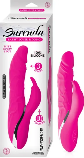 Surenda Rabbit Lover Dong Pink Nasstoys Vibrators