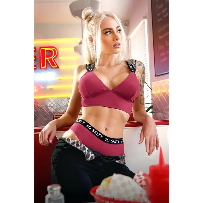 Vibes So Salty Longline Bra Cheeky Panty Fantasy Lingerie Vibrators