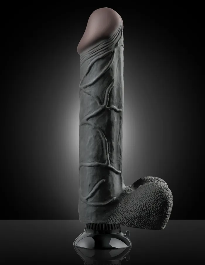 Vibrators Pipedream Products Real Feel Deluxe 12 Black 12in