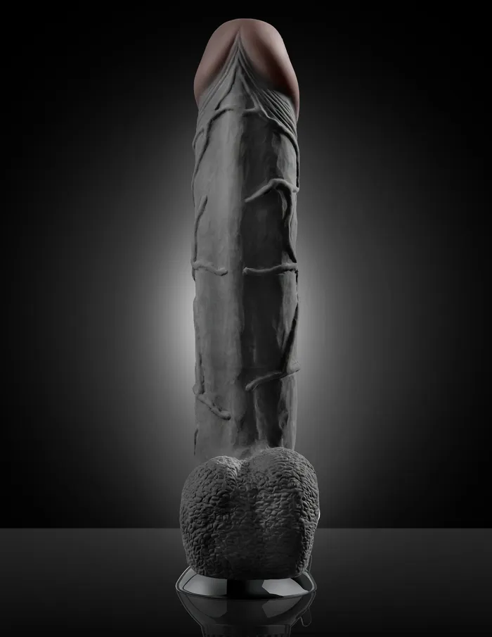 Vibrators Pipedream Products Real Feel Deluxe 12 Black 12in