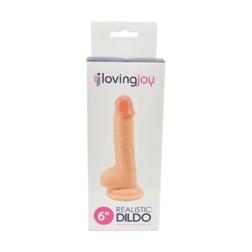 Dildos Loving Joy Realistic Dildo with Balls and Suction Cup 6 inch Loving Joy Dildos Loving Joy Realistic Dildo with Balls and Suction Cup 6 inch Loving Joy