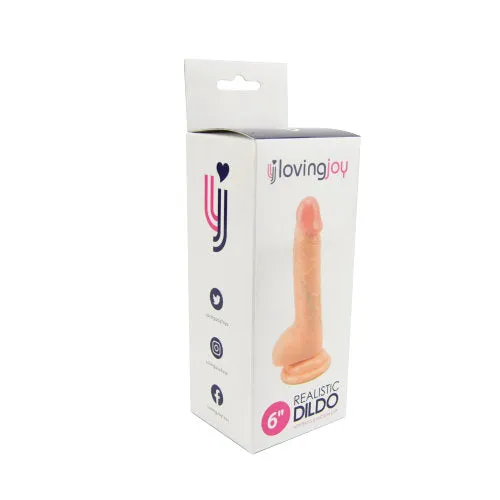 Dildos Loving Joy Realistic Dildo with Balls and Suction Cup 6 inch Loving Joy Dildos Loving Joy Realistic Dildo with Balls and Suction Cup 6 inch Loving Joy