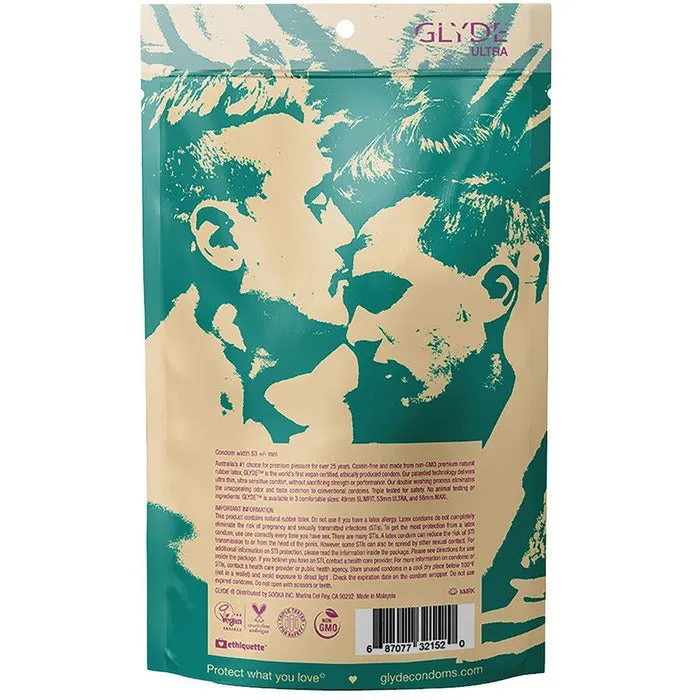 Glyde Female Sex Toys Ultra Natural Condoms 36pk