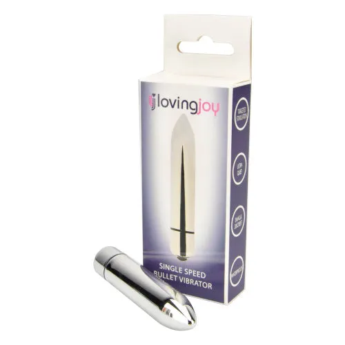 Loving Joy Loving Joy Single Speed Silver Bullet Vibrator Female Sex Toys