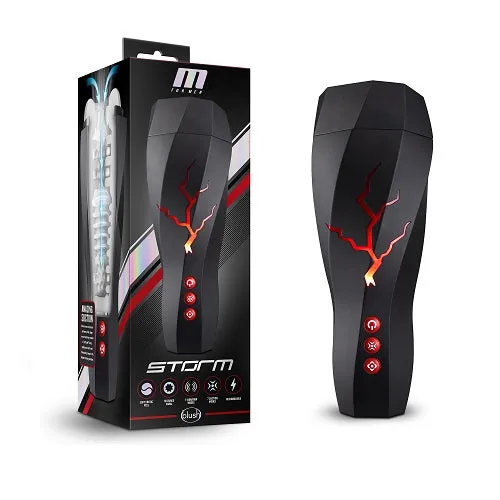 Male Sex Toys M for Men Storm White Masturbator Blush Novelties Male Sex Toys M for Men Storm White Masturbator Blush Novelties