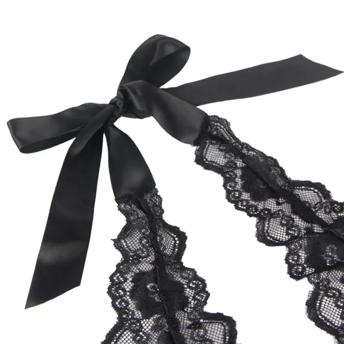 QUEEN LINGERIE Anal TEDDY DEEP BLACK QUEEN LINGERIE