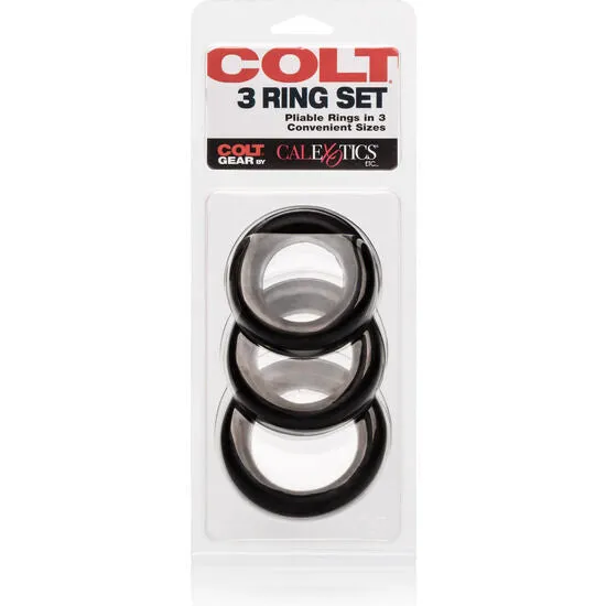 SET 3 ANELLI COLT CALEX CALIFORNIA EXOTICS Anal
