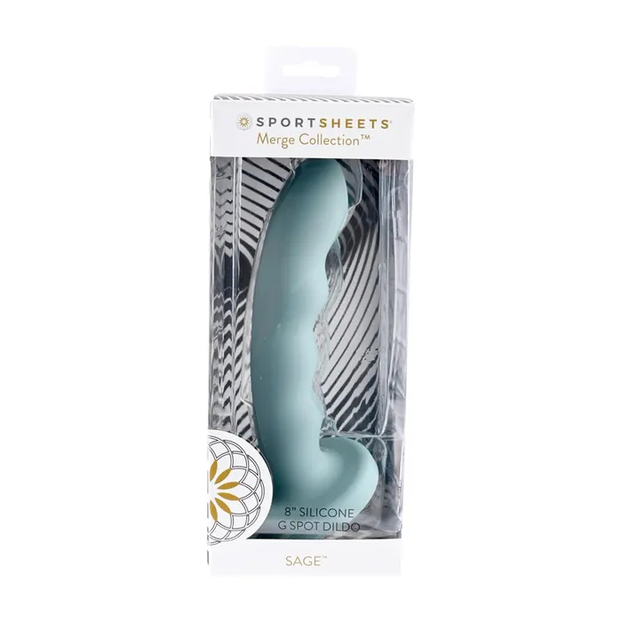 Sportsheets Dildos 8 Curved n Rippled Silicone Dildo