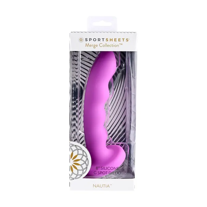 Sportsheets Dildos 8 Curved n Rippled Silicone Dildo
