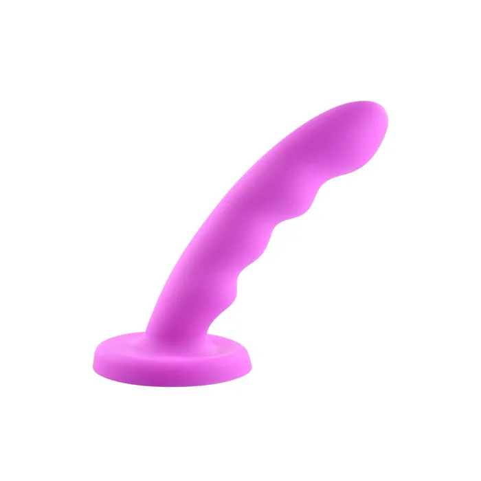 Sportsheets Dildos 8 Curved n Rippled Silicone Dildo