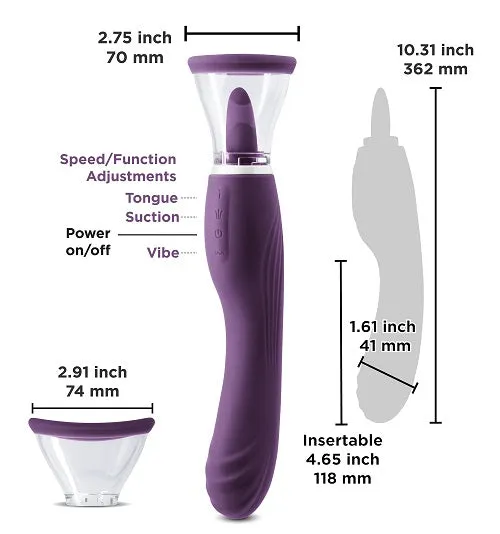 Vibrators NS Novelties Inya Triple Delight Purple Vibrators NS Novelties Inya Triple Delight Purple