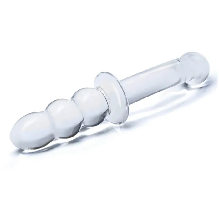 8 Glass Ribbed GSpot Glas Female Sex Toys