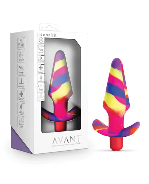 Blush Avant Free Spirit Silicone Vibrating Plug Blush Anal