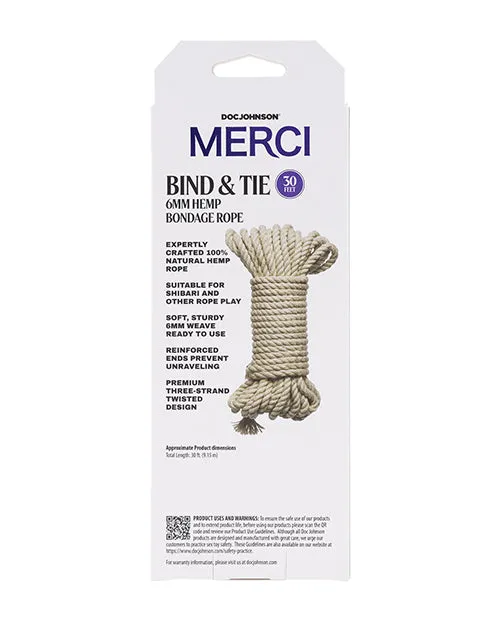 Couples Doc Johnson Merci Bind Tie Hemp Bondage Rope Couples Doc Johnson Merci Bind Tie Hemp Bondage Rope