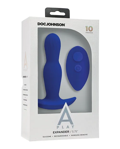 Doc Johnson Anal A Play Expander Rechargeable Silicone Anal Plug Wremote