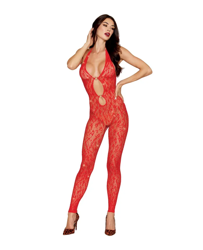 Dreamgirl Leopard Pattern Seamless Bodystocking wGold Details Red OS Vibrators Dreamgirl Leopard Pattern Seamless Bodystocking wGold Details Red OS Vibrators